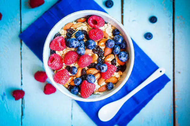 Granola With Berries And Almonds