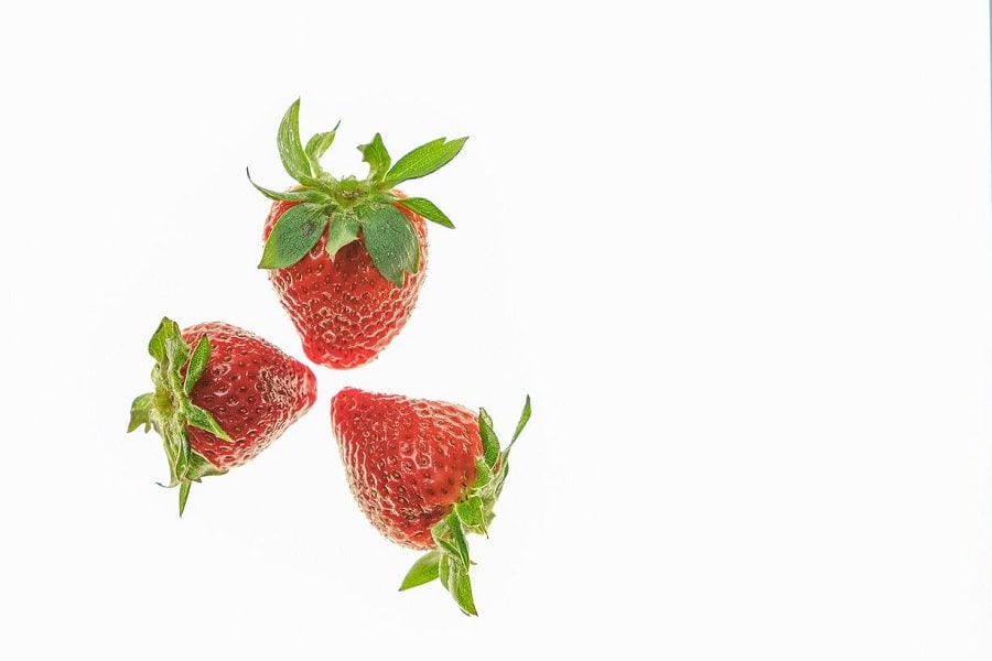 potassium in Strawberries